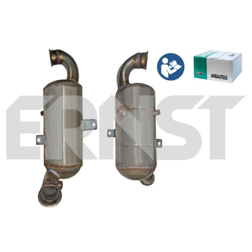 1 Soot/Particulate Filter, exhaust system ERNST 910293 Set PEUGEOT