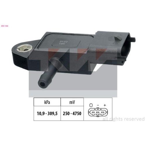 Luftdrucksensor, Höhenanpassung KW 493 144 Made in Italy - OE Equivalent FORD