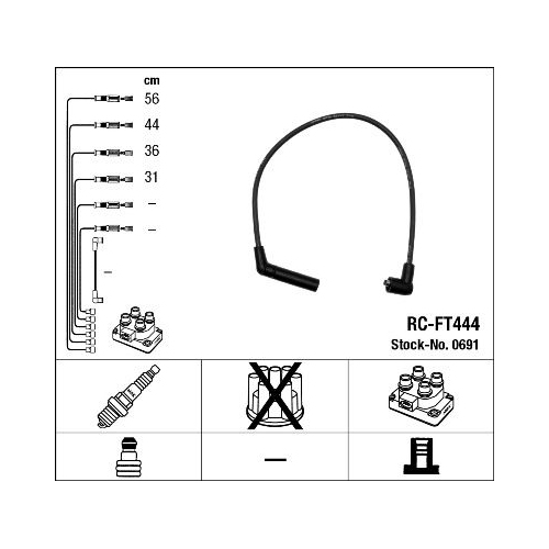 1 Ignition Cable Kit NGK 0691 HYUNDAI KIA