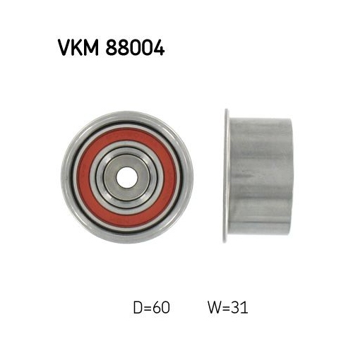 1 Deflection/Guide Pulley, timing belt SKF VKM 88004 SUBARU