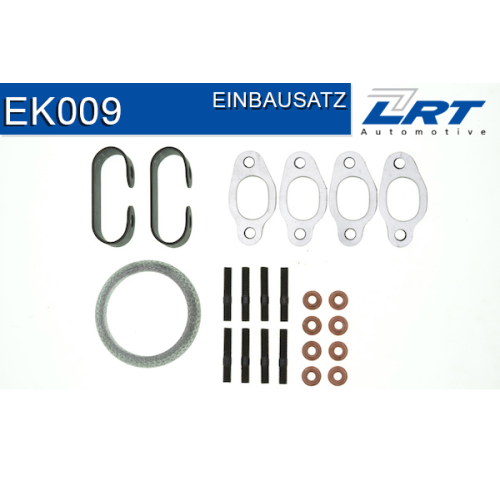 1 Mounting Kit, exhaust manifold LRT EK009