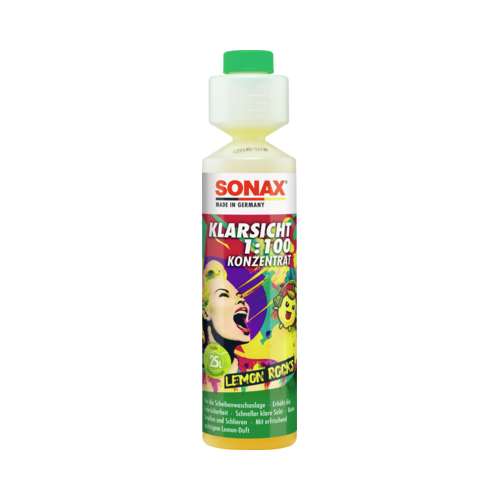 6 Window Cleaner SONAX 03701410 Clear View 1:100 Concentrate Lemon Rocks