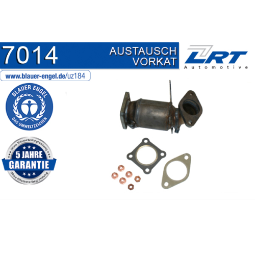 Vorkatalysator LRT 7014 ausgezeichnet mit "Der Blaue Engel" AUDI VW