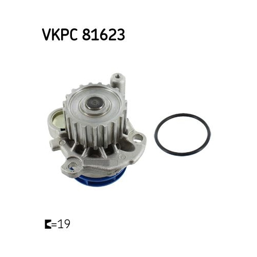 1 Water Pump, engine cooling SKF VKPC 81623 Aquamax AUDI SEAT SKODA VW VW (FAW)