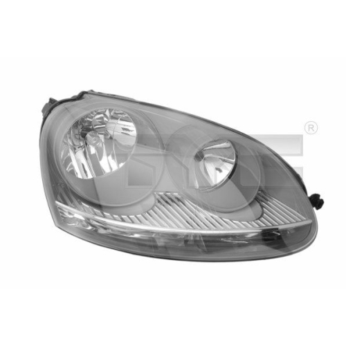 1 Headlight TYC 20-0317-05-2 VW