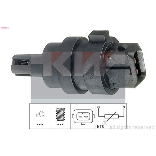 1 Sensor, intake air temperature KW 494 013 Made in Italy - OE Equivalent AUDI