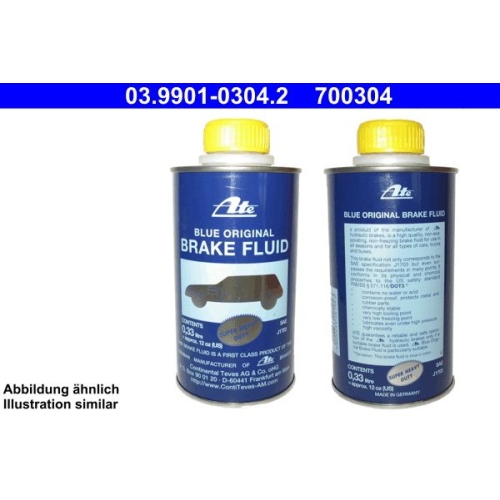 1 Brake Fluid ATE 03.9901-0304.2 DOT 3 blau