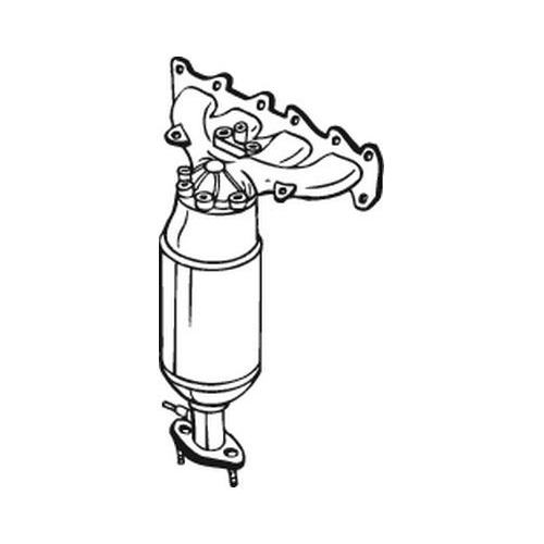 1 Catalytic Converter BOSAL 099-784 MG ROVER