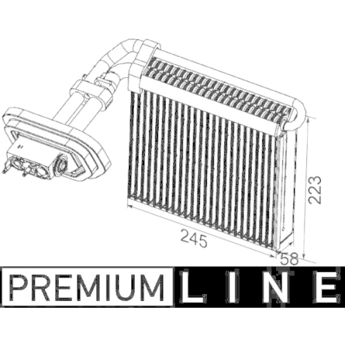 1 Evaporator, air conditioning MAHLE AE 99 000P BEHR *** PREMIUM LINE *** FORD