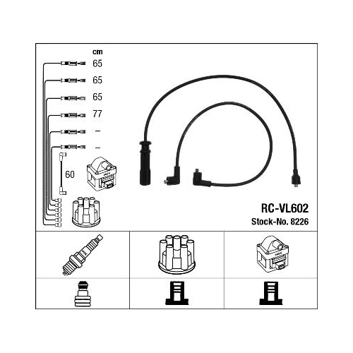 1 Ignition Cable Kit NGK 8226