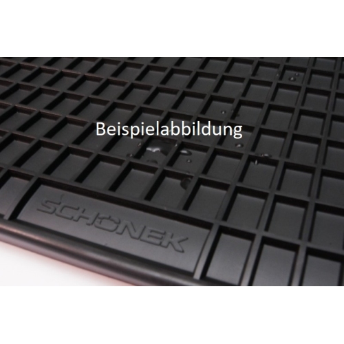 SCHOENEK 450139 rubber floor mats universal, type 3, black