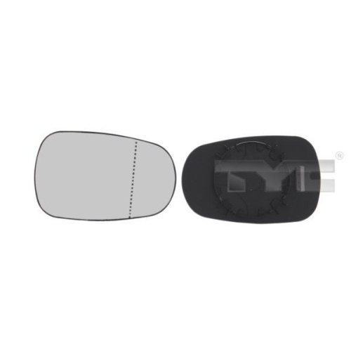 1 Mirror Glass, exterior mirror TYC 324-0008-1 NISSAN RENAULT DACIA