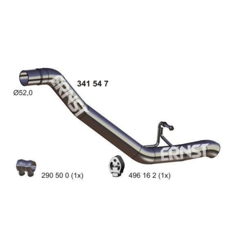 1 Exhaust Pipe ERNST 341547 FORD