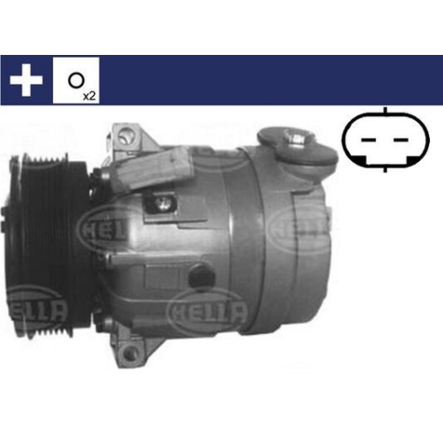 1 Compressor, air conditioning MAHLE ACP 320 000S BEHR FIAT OPEL SAAB VAUXHALL