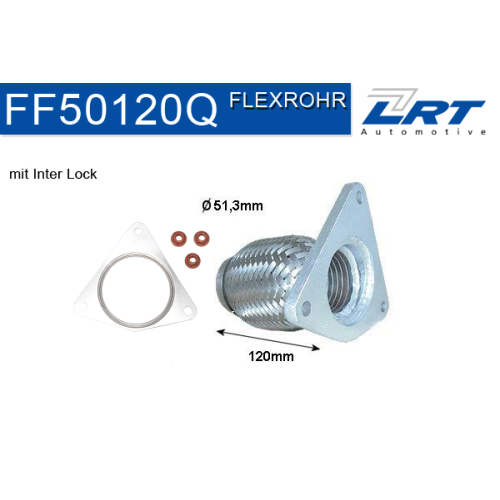 1 Repair Pipe, catalytic converter LRT FF50120Q RENAULT