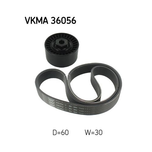 1 V-Ribbed Belt Set SKF VKMA 36056 NISSAN RENAULT
