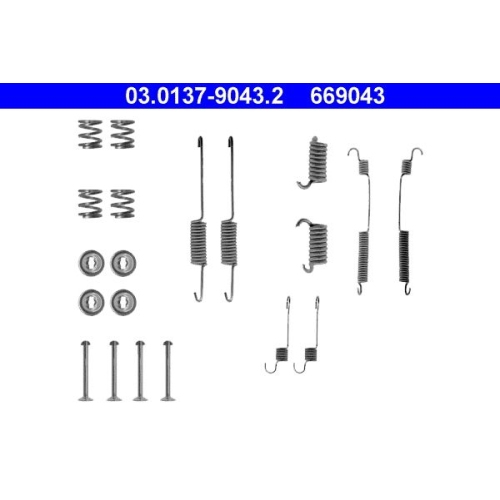 1 Accessory Kit, brake shoes ATE 03.0137-9043.2 FORD