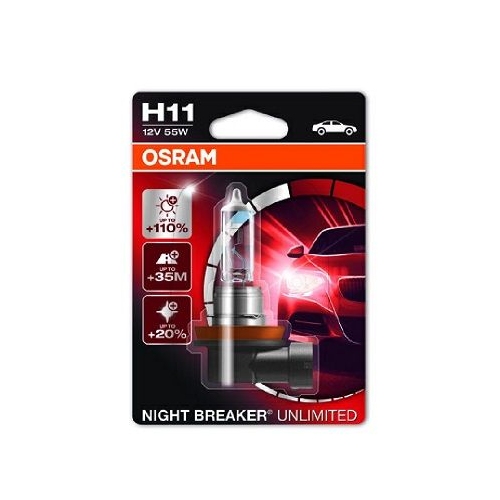 Incandescent lightbulb OSRAM H11 55W / 12V Socket Version: PGJ19-2 (64211NBU-01B)