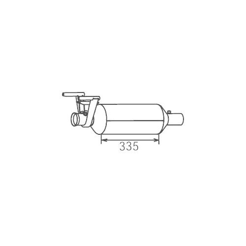1 Soot/Particulate Filter, exhaust system DINEX 56346 MERCEDES-BENZ