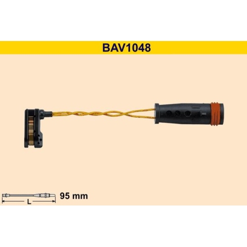 1 Warning Contact, brake pad wear BARUM BAV1048 MERCEDES-BENZ VAG