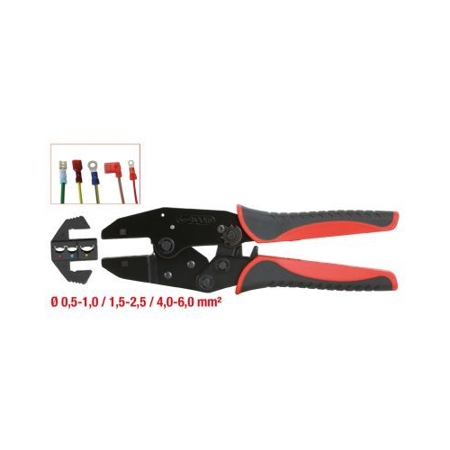 KS TOOLS Crimping pliers for insulated terminals, 220mm 115.1425