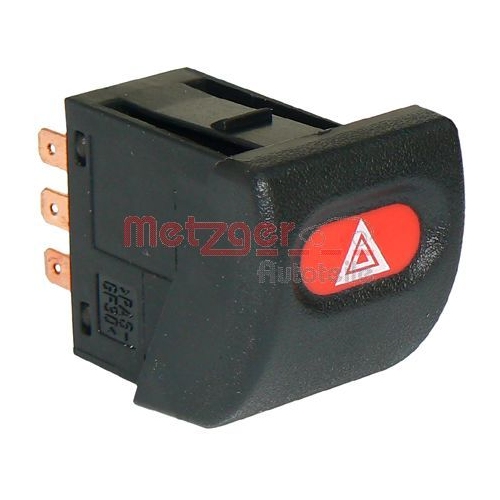 1 Hazard Warning Light Switch METZGER 0916006 OPEL GENERAL MOTORS