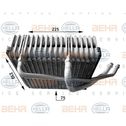 Evaporator, air conditioning HELLA 8FV 351 210-771 AUDI SEAT SKODA VW