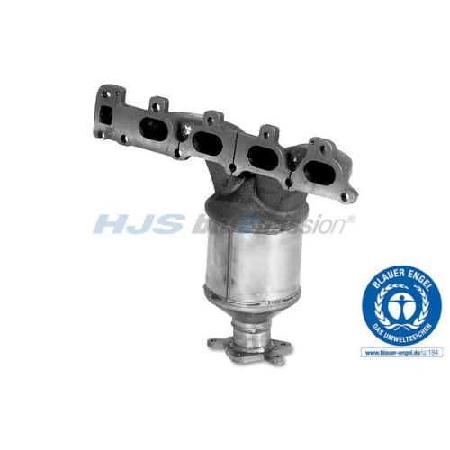 1 Catalytic Converter HJS 96 14 4089 with the ecolabel "Blue Angel" OPEL