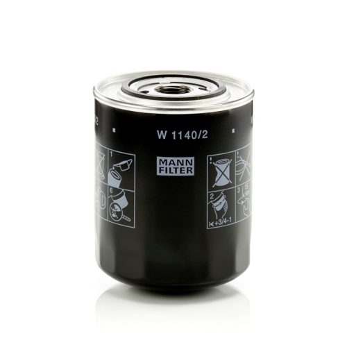 1 Oil Filter MANN-FILTER W 1140/2 FORD VOLVO