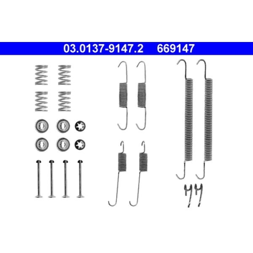 1 Accessory Kit, brake shoes ATE 03.0137-9147.2 BMW