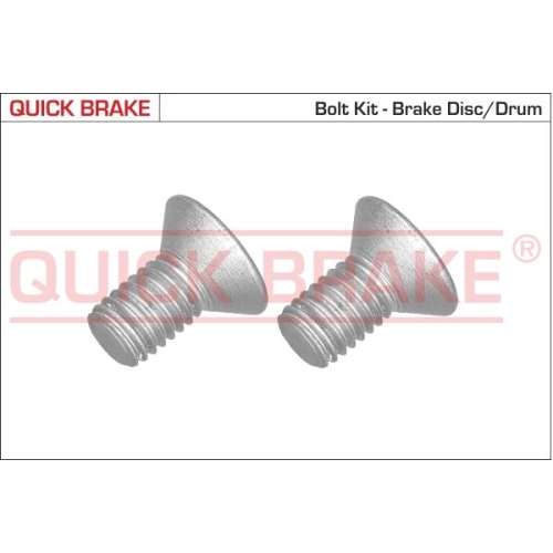 2 Screw Set, brake disc QUICK BRAKE 11669K MINI LAND ROVER