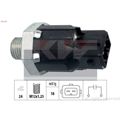 1 Knock Sensor KW 457 224 Made in Italy - OE Equivalent LADA NISSAN OPEL RENAULT