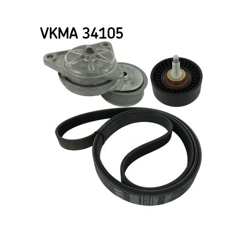 1 V-Ribbed Belt Set SKF VKMA 34105 FORD MAZDA