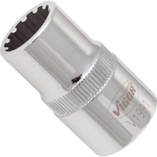 VIGOR Außen-Sechskant Steckschlüsseleinsatz 13 mm 1/2 Zoll (12.5 mm) VIGOR (V1991)