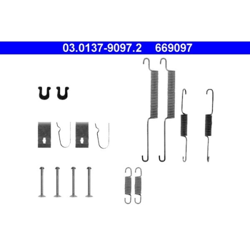 1 Accessory Kit, brake shoes ATE 03.0137-9097.2