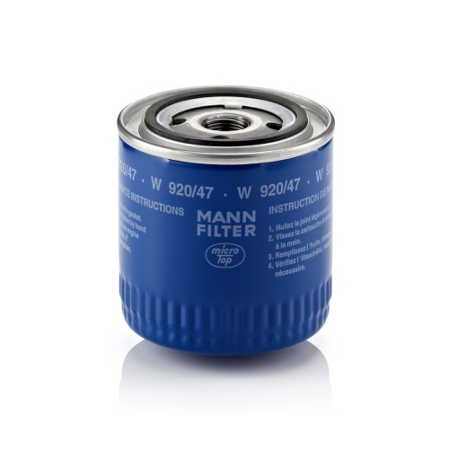 1 Oil Filter MANN-FILTER W 920/47 CHRYSLER FIAT AMERICANMOTORS(FORD)