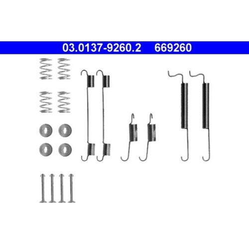 1 Accessory Kit, brake shoes ATE 03.0137-9260.2