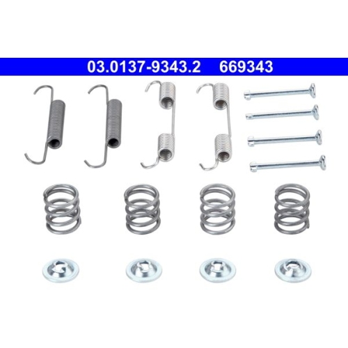 1 Accessory Kit, parking brake shoes ATE 03.0137-9343.2