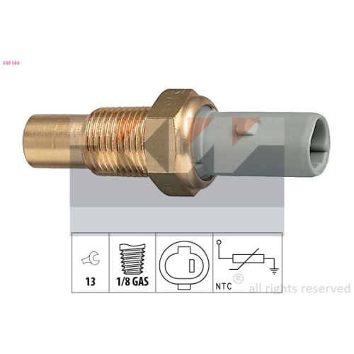 1 Sensor, coolant temperature KW 530 184 Made in Italy - OE Equivalent TOYOTA