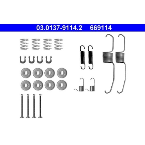 1 Accessory Kit, brake shoes ATE 03.0137-9114.2