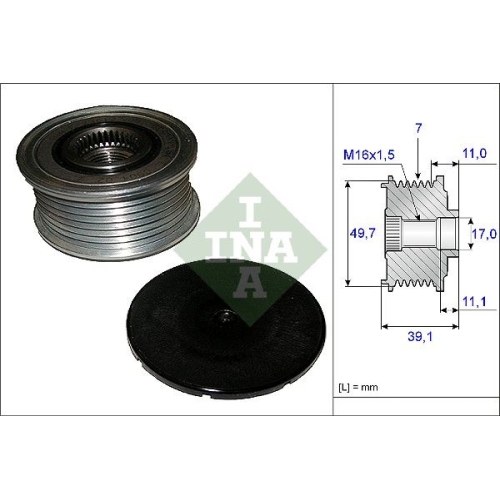 1 Alternator Freewheel Clutch INA 535 0084 10 MERCEDES-BENZ