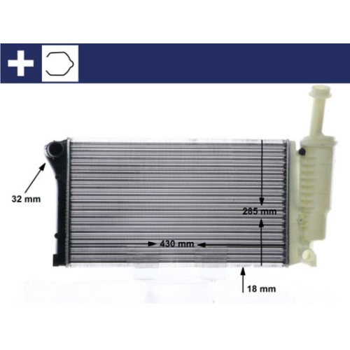 1 Radiator, engine cooling MAHLE CR 10 000S BEHR FIAT