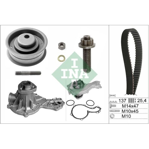 1 Water Pump & Timing Belt Kit INA 530 0003 30 AUDI SEAT VW