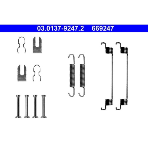 1 Accessory Kit, brake shoes ATE 03.0137-9247.2 FORD