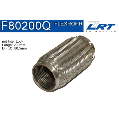 1 Flexible Pipe, exhaust system LRT F80200Q