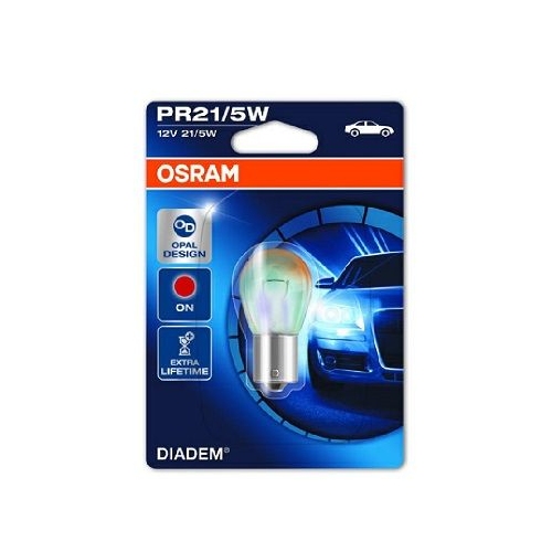 Incandescent lightbulb OSRAM PR21 / 5W 21 / 5W / 12V socket embodiment: BAW15d (7538LDR-01B)