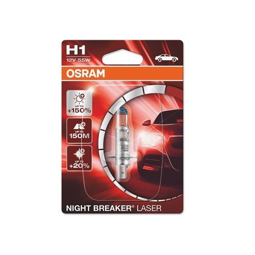 Incandescent lightbulb OSRAM H1 55W / 12V socket embodiment: P14,5s (64150NL-01B)