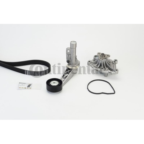 1 Water Pump + V-Ribbed Belt Kit CONTINENTAL CTAM 6PK905 EXTRA WP1