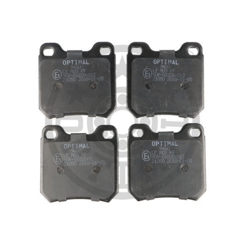 4 Brake Pad Set, disc brake OPTIMAL BP-09480 OPEL SAAB VAUXHALL CADILLAC
