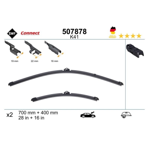 1 Wiper Blade SWF 507878 CONNECT MADE IN GERMANY